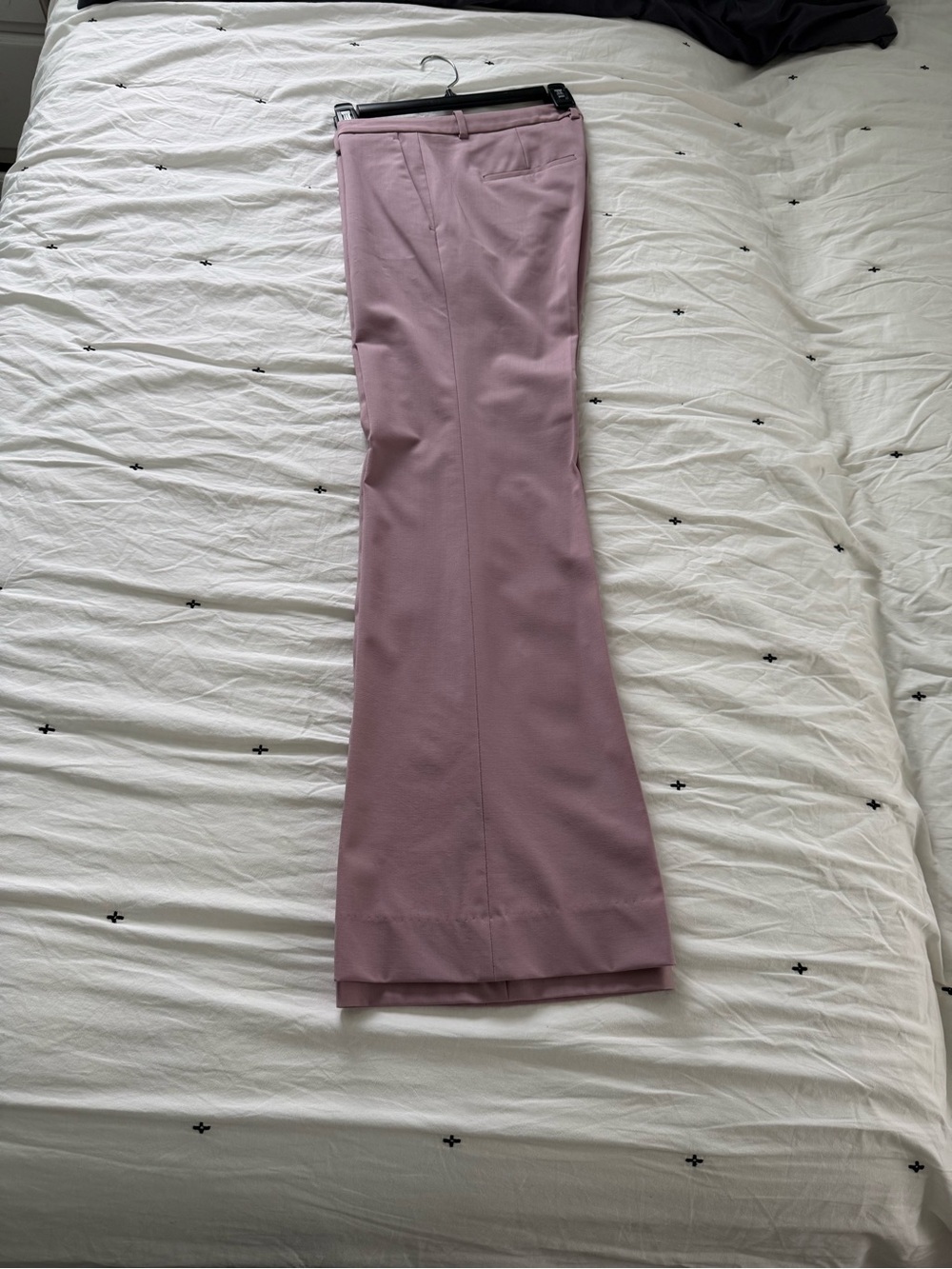 Theory Lavender Boot-Cut Dress Pants